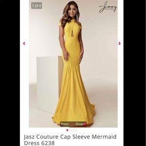 Yellow Jasz Couture Gown Sz 4